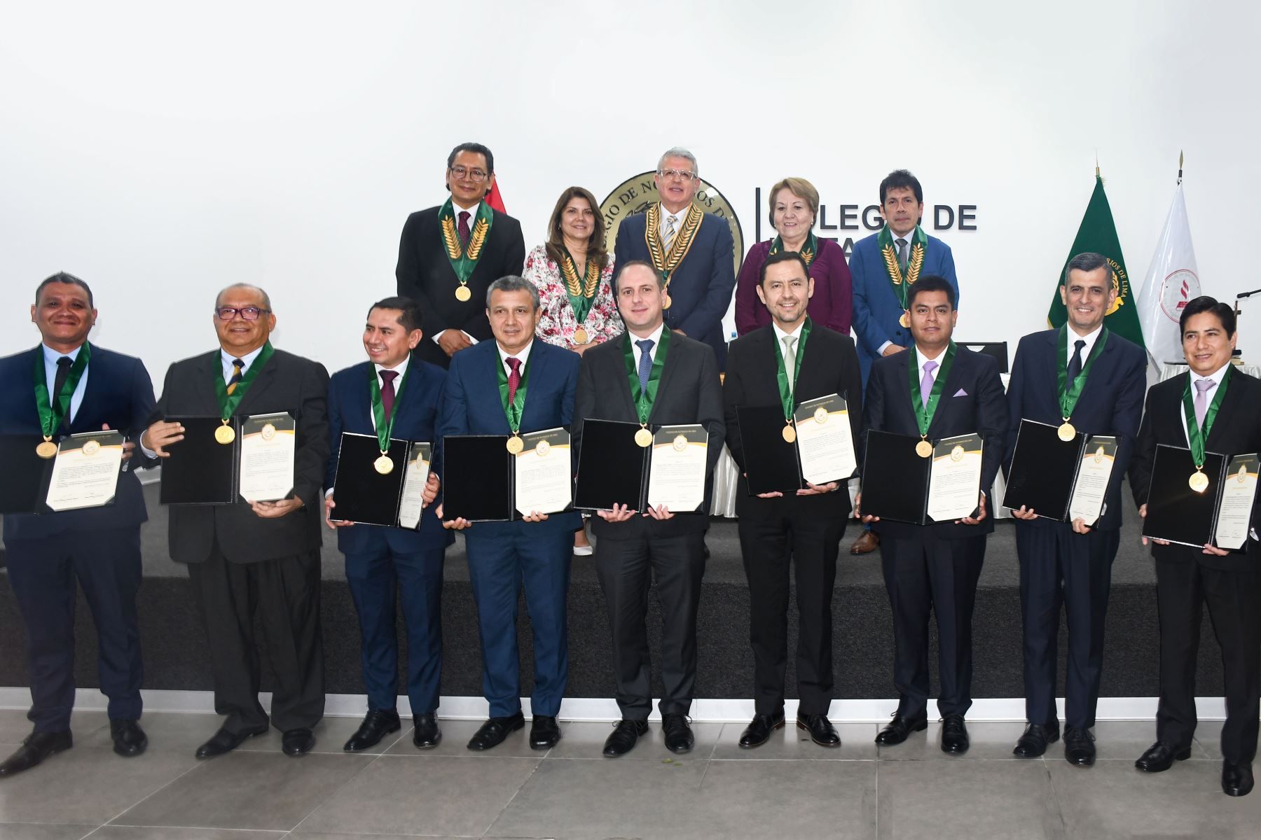 Ceremonia de incorporación de nuevos miembros al Colegio de Notarios de Lima. Foto: CNL/difusión.