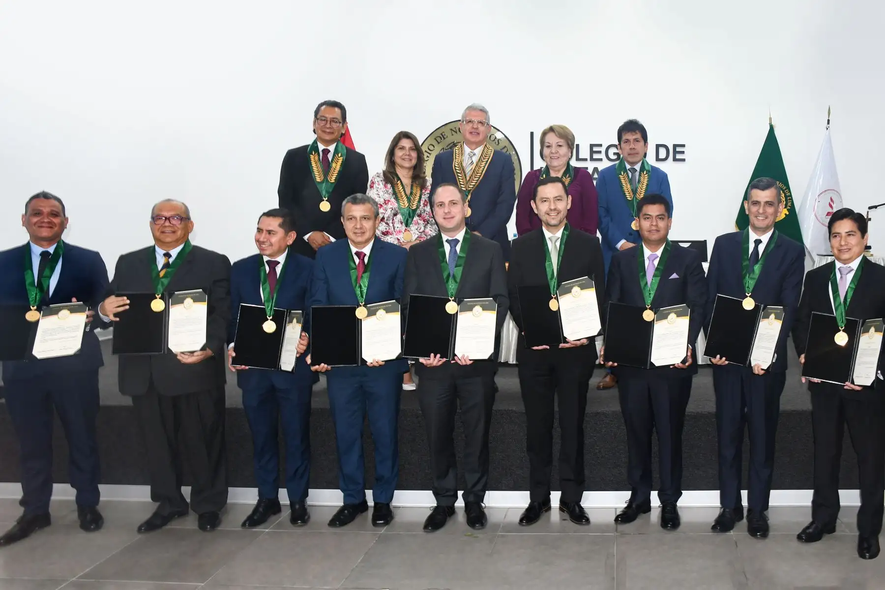 Ceremonia de incorporación de nuevos miembros al Colegio de Notarios de Lima. Foto: CNL/difusión.