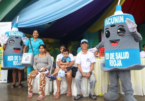 San Martín espera inmunizar a más de 69,000 personas durante la Semana de la Vacunación en las Américas que culminará el sábado 3 de mayo. ANDINA/Difusión