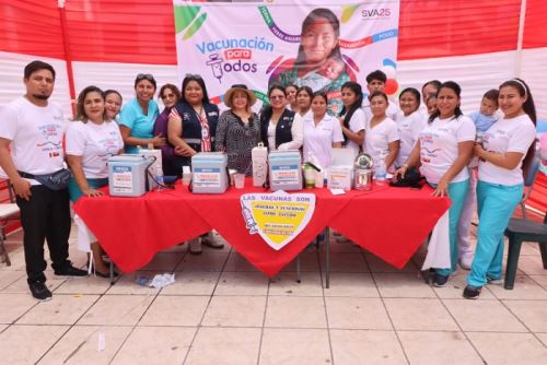 Perú y Ecuador lanzan la Semana de Vacunación en las Américas en zona de frontera