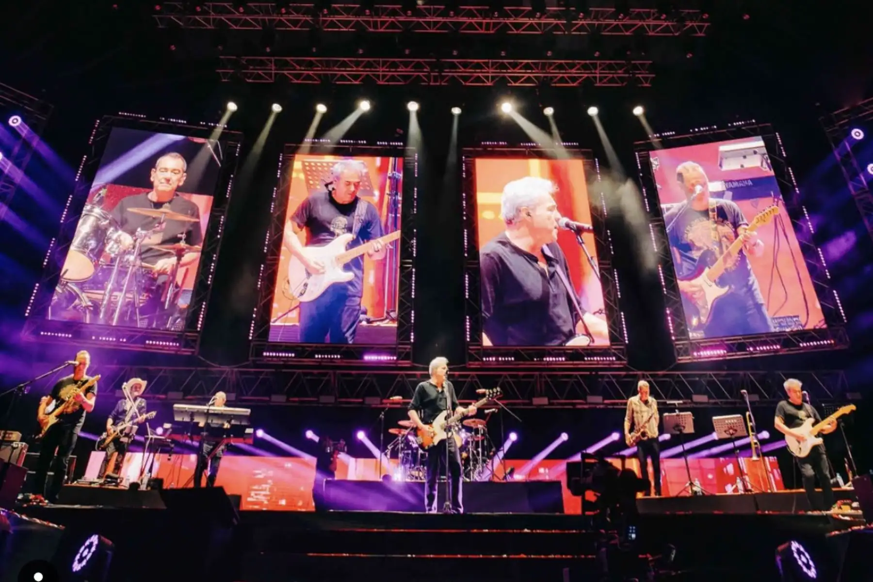 Hombres G presentó un inolvidable concierto en el Estadio Nacional. Foto: ANDINA/ @r_umeres