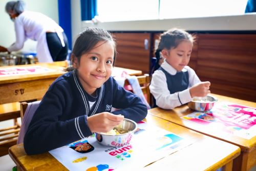  El Midis realizará acciones preventivas y correctivas relacionadas con la prestación del servicio alimentario escolar. Foto: MIDIS/Difusión.