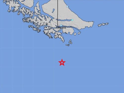 El epicentro del fuerte sismo de magnitud 7.5 se localizó al sur de Chile. Foto: EFE