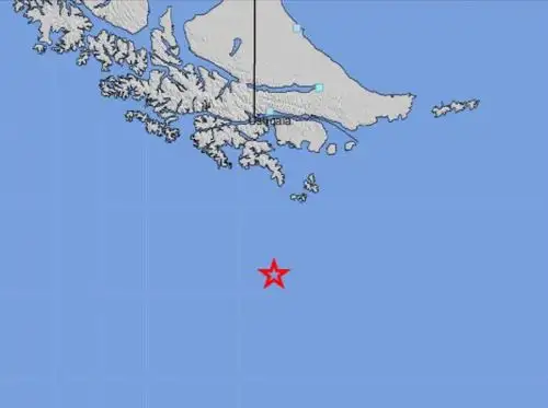 El epicentro del fuerte sismo de magnitud 7.5 se localizó al sur de Chile. Foto: EFE
