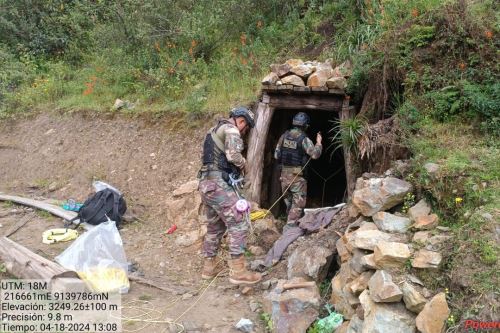 Operativo de interdicción a cargo de la Policía Nacional. Foto: Cortesía Luis Puell