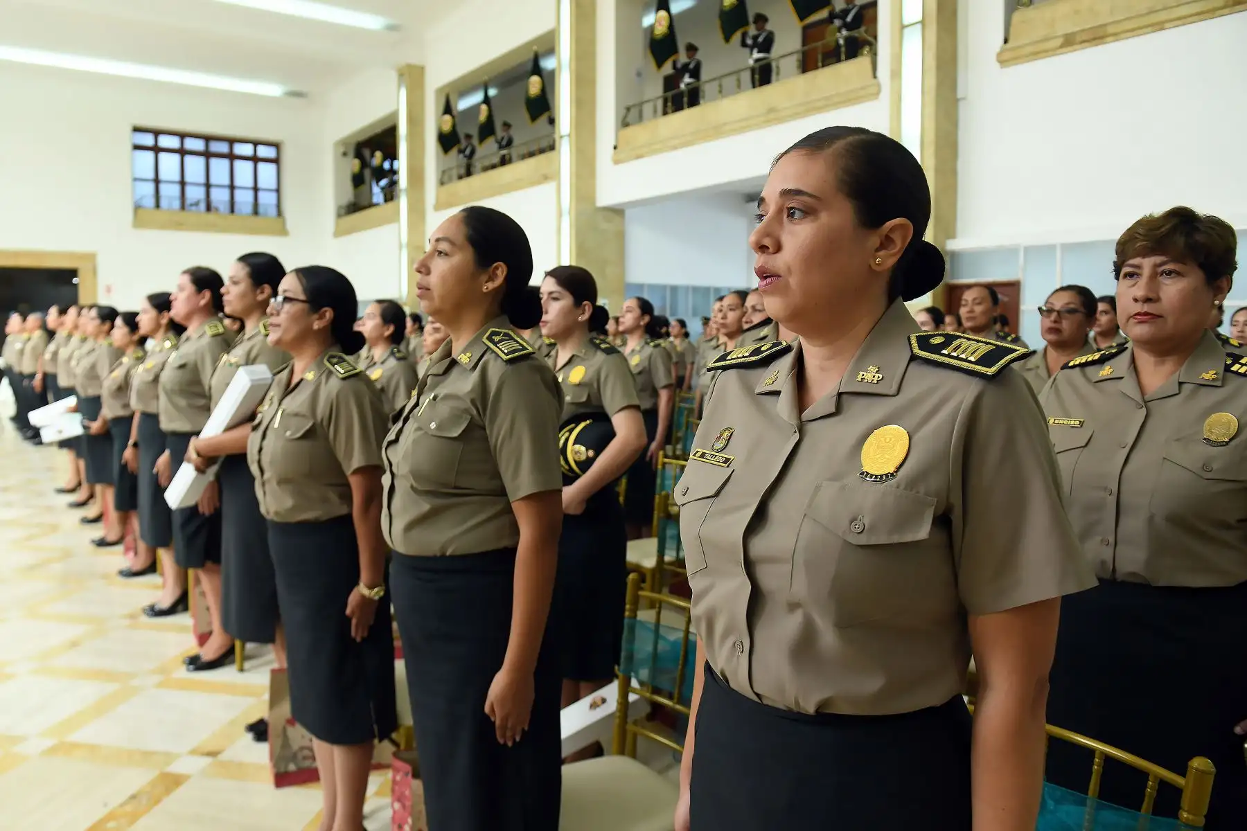 En el marco del Día de la Mujer Policía, el Ministerio del Interior reconoció hoy la invaluable dedicación y compromiso de las miles de mujeres que integran la Policía Nacional del Perú PNP, recordando su histórica incorporación a la institución hace 69 años. Foto: Mininter