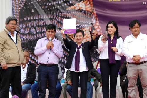Cajamarca es la Capital Nacional del Maíz Morado INIA 601; Alicia Medina, investigadora del INIA Cajamarca, creó el maíz morado INIA 601. Foto: Cortesía Eduard Lozano