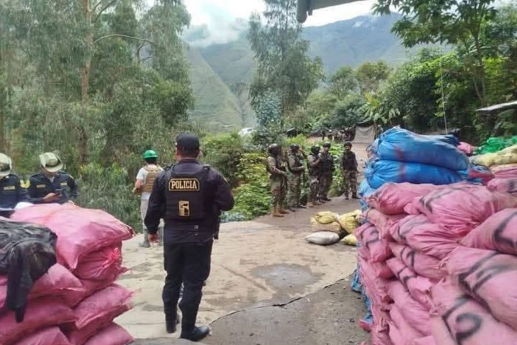Los detenidos fueron trasladados a la comisaría de Tayabamba para continuar con las diligencias de ley.