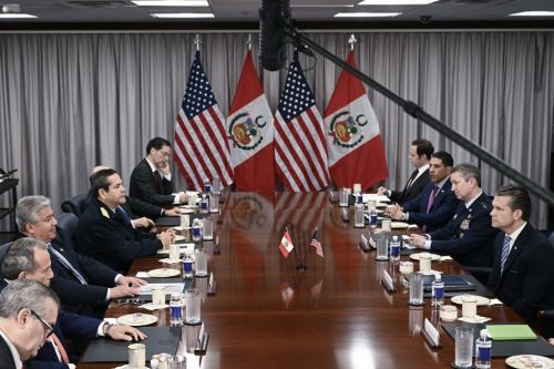 Se realizó una reunión bilateral entre Perú y EE.UU. para reforzar la alianza en defensa y seguridad