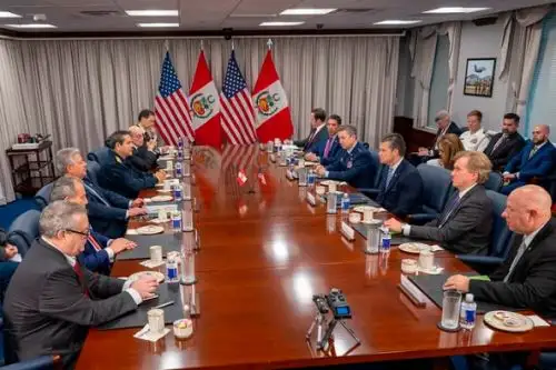 Foreign Minister Elmer Schialer and Defense Minister Walter Astudillo met with U.S. Secretary of Defense Pete Hegseth at the Pentagon, Photo: Chancellery.