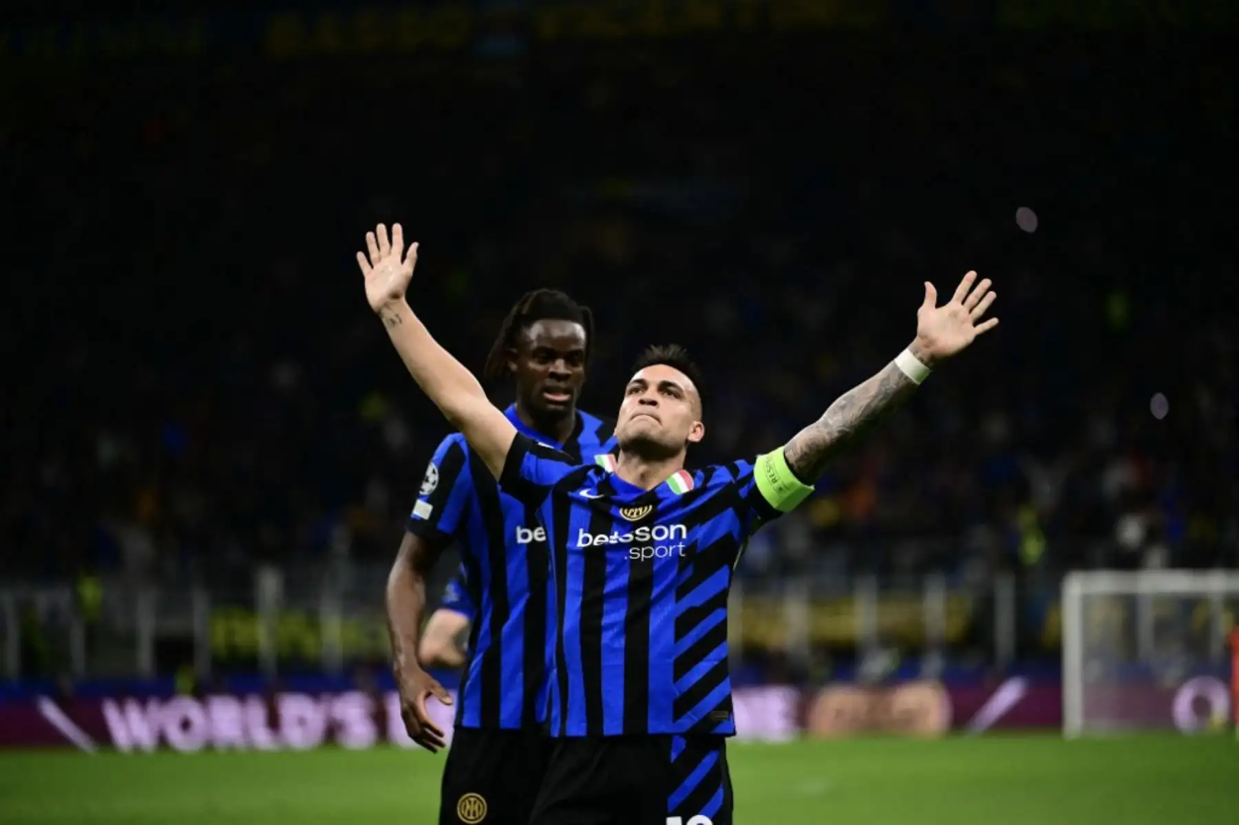 Lautaro Martínez anotó el primer tanto para el Inter