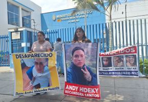 Familiares de cinco jóvenes desaparecidos en el 2024 que laboraban como trabajadores mineros piden ayuda para ubicar e identificar sus cuerpos. ANDINA/Difusión