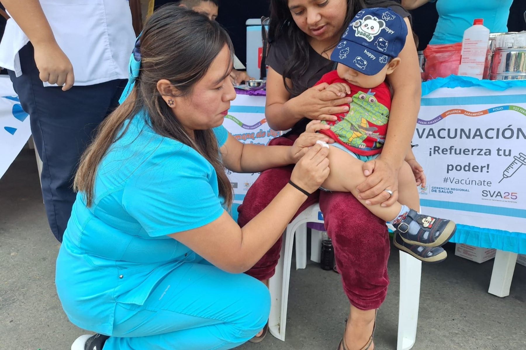 Minsa refuerza vacunación en niños, gestantes y adultos mayores en Lima Metropolitana. Foto: Cortesía Luis Puell