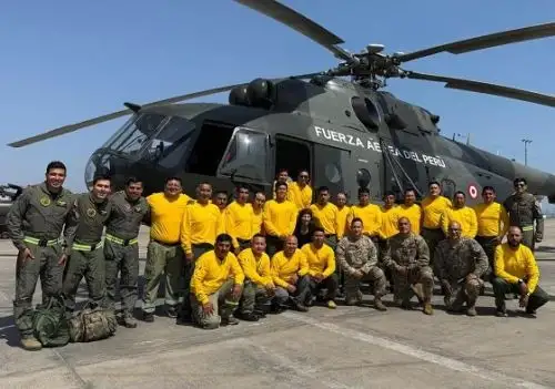 Sernanp y la FAP conforman la primera brigada helitransportada de Perú para combatir los incendios forestales en las áreas naturales protegidas. Foto: ANDINA/difusión.
