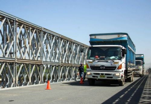 El MTC informó que se inició el proceso de contratación para la instalación de puentes modulares en las regiones La Libertad y Cajamarca. ANDINA/Difusión