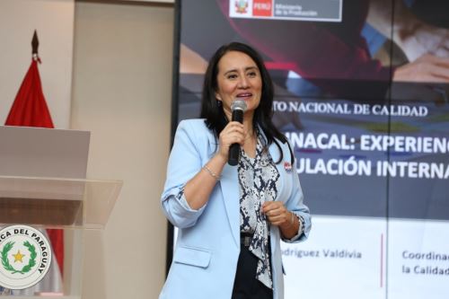 Gisela Rodríguez, coordinadora de la Dirección de Desarrollo Estratégico de la Calidad del Inacal. Foto: INACAL/Difusión
