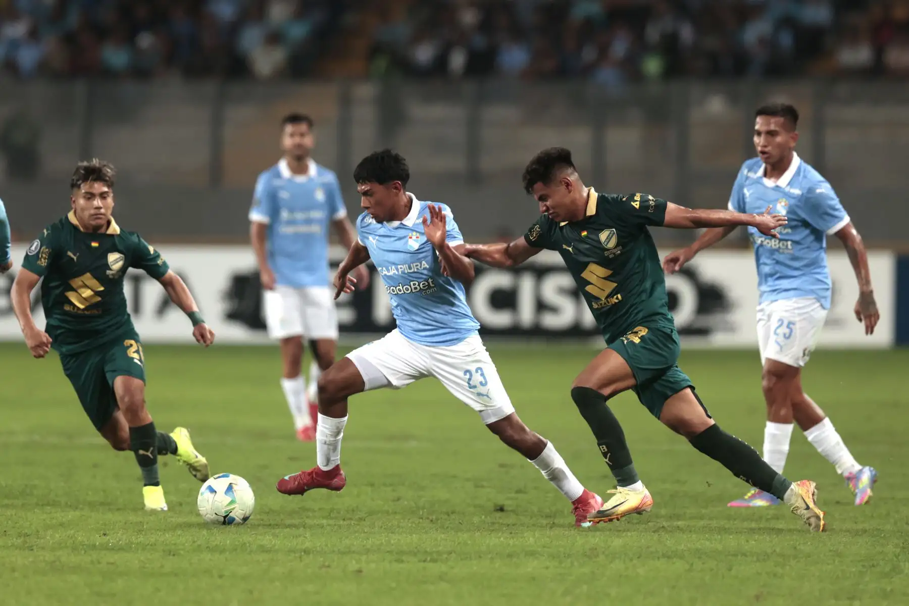 Con goles de Martín Cauteruccio en el primer y segundo tiempo, Sporting Cristal le gana 2-1 al Bolívar en el Estadio Nacional de Lima, en la fase de grupos de la Copa Conmebol Libertadores 2025, el miércoles 7 de mayo. Foto: ANDINA/Vidal Tarqui