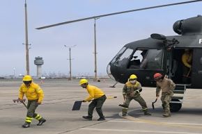 La capacitación se desarrolló del 5 al 9 de mayo en las instalaciones de la Base Aérea del Callao. Foto: Sernanp
