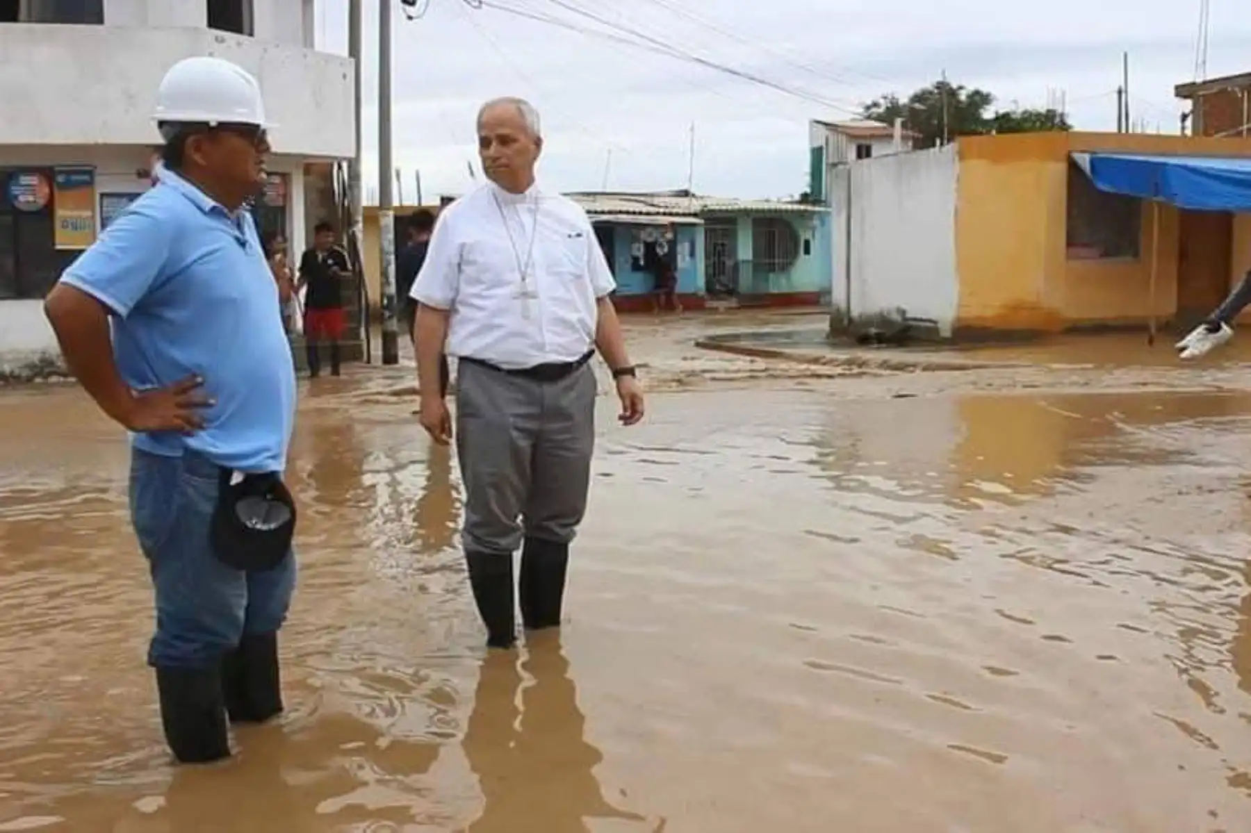 Robert Prevost durante su labor pastoral en Chiclayo, región Lambayeque. Foto: ANDINA/Archivo