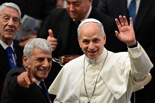 El Papa León XIV dirige una audiencia a representantes de los medios de comunicación