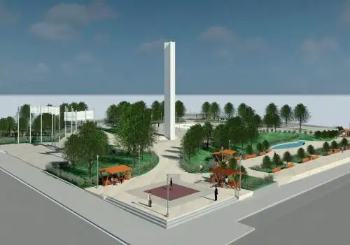 Así lucirá la Plaza de Armas de Pucallpa cuando concluyan los trabajos de remodelación de este importante atractivo de la región Ucayali. ANDINA/Difusión