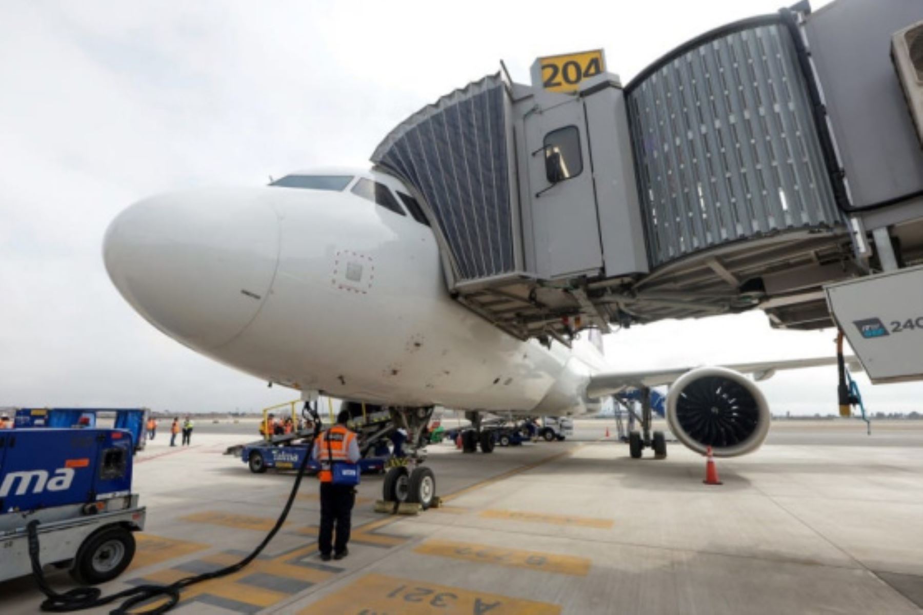 Este jueves 15 de mayo se incia el periodo de ensayo del nuevo aeropuerto internacional Jorge Chávez, que oficialmente entrará en operaciones el 1 de junio. Foto: ANDINA/Difusión