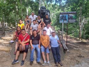 Las cascadas La Unión se han convertido en la sensación turística de la región San Martín gracias a la película de "Transformers: el despertar de las bestias". Entre sus atractivos se encuentran réplicas de los personajes de la cinta filmada en 2023 en San Martín y Cusco. ANDINA/Difusión