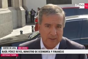 Ministro de Economía y Finanzas, Raúl Pérez Reyes. Foto: Captura TV.