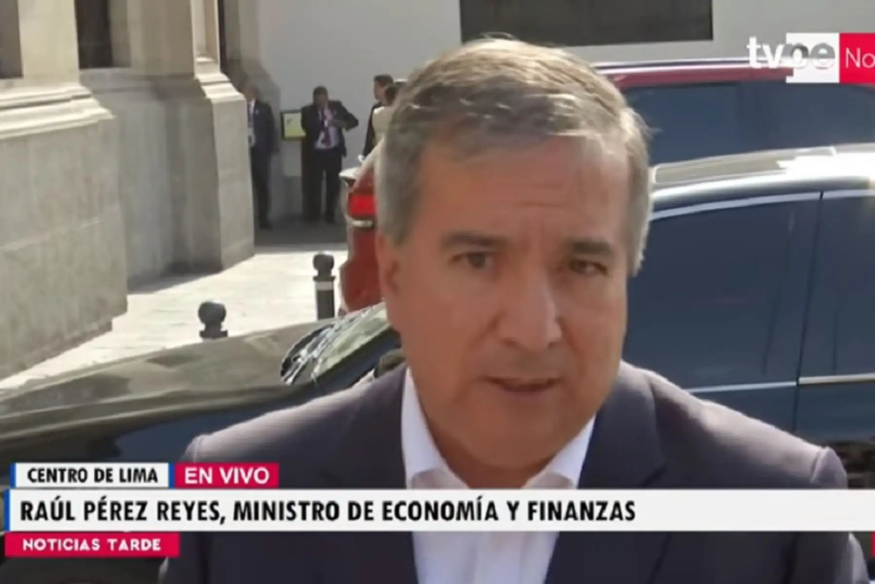 Ministro de Economía y Finanzas, Raúl Pérez Reyes. Foto: Captura TV.