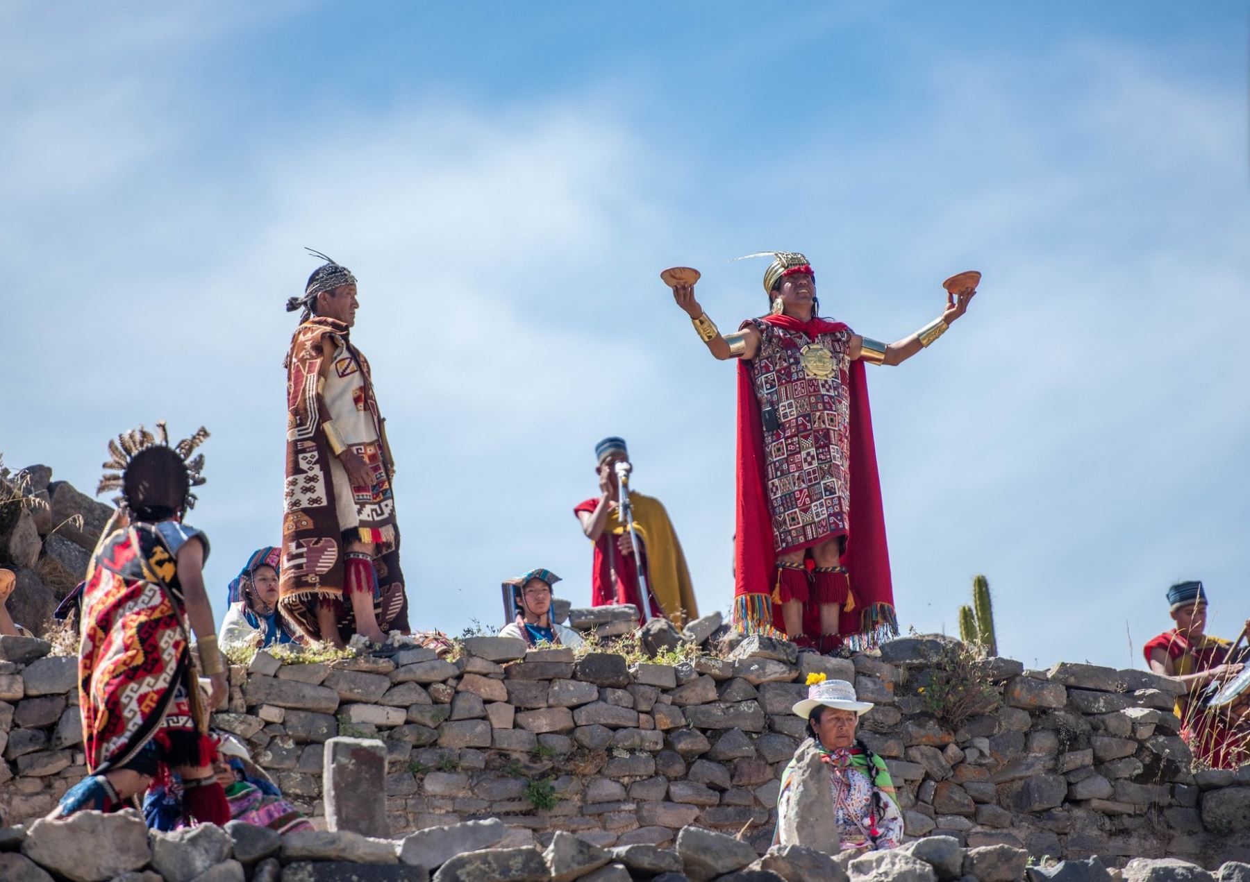 El valle del Colca celebró el Achomani Raymi, el ancestral ritual de origen inca que recrea la leyenda de la visita de Mayta Cápac a esta zona de Arequipa. ANDINA/Difusión