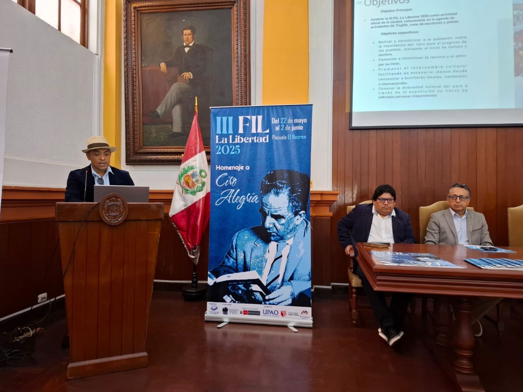 Un homenaje al gran escritor liberteño Ciro Alegría Bazán realizará la Feria Internacional del Libro de La Libertad que se desarrollará en Trujillo del 22 de mayo al 2 de junio. ANDINA/Difusión