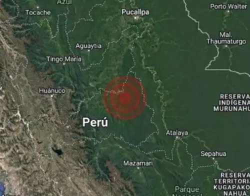 El epicentro del temblor de magnitud 4.0 se localizó cerca de Puerto Bermúdez, en la selva de la región Pasco.