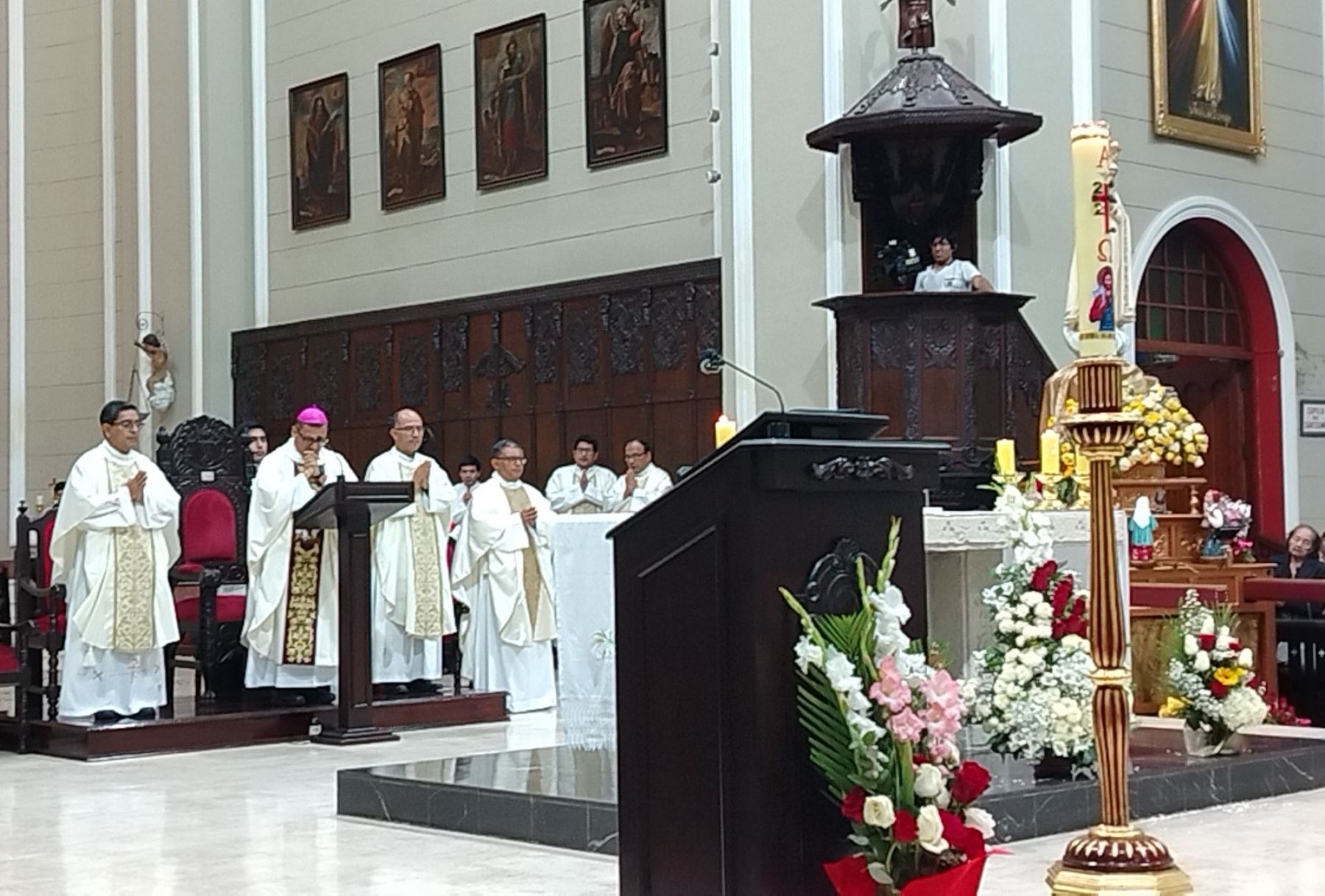 Con misa de acción de gracias celebrada en la catedral, Chiclayo se prepara para la ceremonia de Entronización del papa León XIV que se realizará el domingo 18 en el Vaticano. ANDINA/Difusión