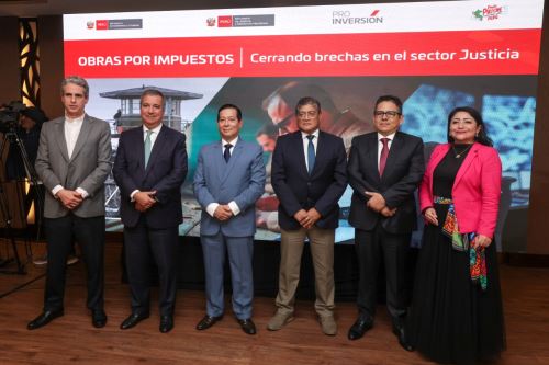 El presidente del Consejo de Ministros, Eduardo Arana, presenta portafolio de inversiones mayor a S/ 2 mil millones en Justicia