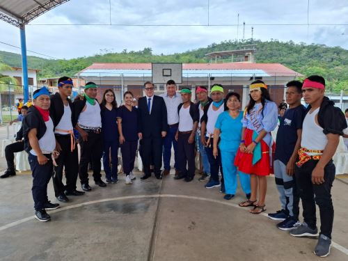 El viceministro de Prestaciones y Aseguramiento en Salud, Herberth Cuba García, viajó a San Martín para juramentar a los integrantes del Comité Distrital de Salud de Shanao. ANDINA/Difusión