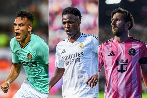 Lautaro Martínez, Vinicius Jr. y Lionel Messi