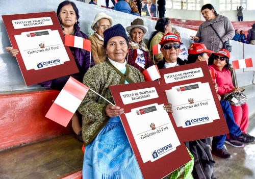 Cientos de familias de los distritos de Yanacancha y Chaupimarca, de la provincia de Pasco, se beneficiarán con el proceso de formalización de la propiedad que ejecutará Cofopri. ANDINA/Difusión
