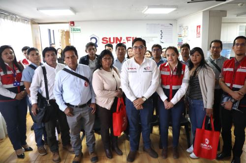 Titular de la Sunafil, Michael Guevara, durante su visita de trabajo a Arequipa: Foto: ANDINA/Difusión