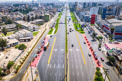 Emape renovó pistas y veredas en toda la avenida Circunvalación. Foto: Difusión