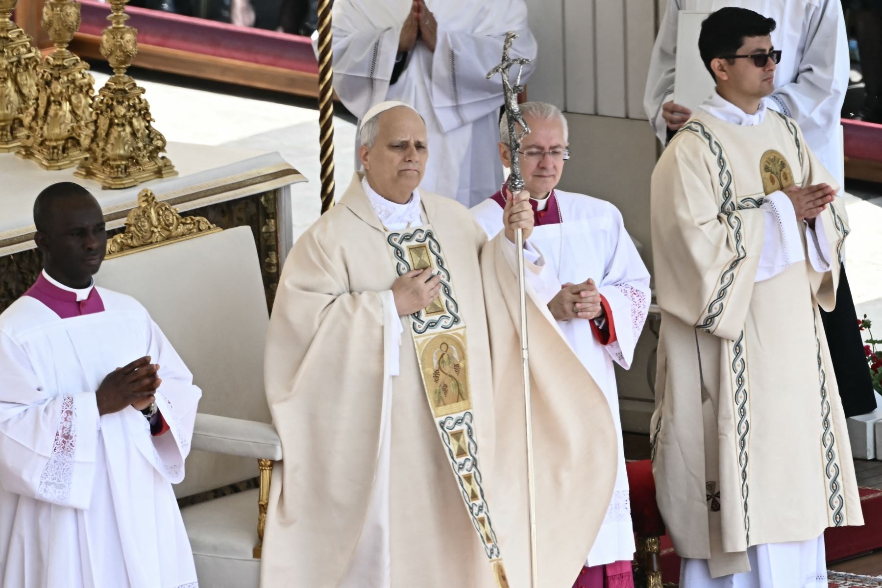 El Papa León XIV preside la Santa Misa de inicio de su Pontificado en la plaza de San Pedro del Vaticano. AFP