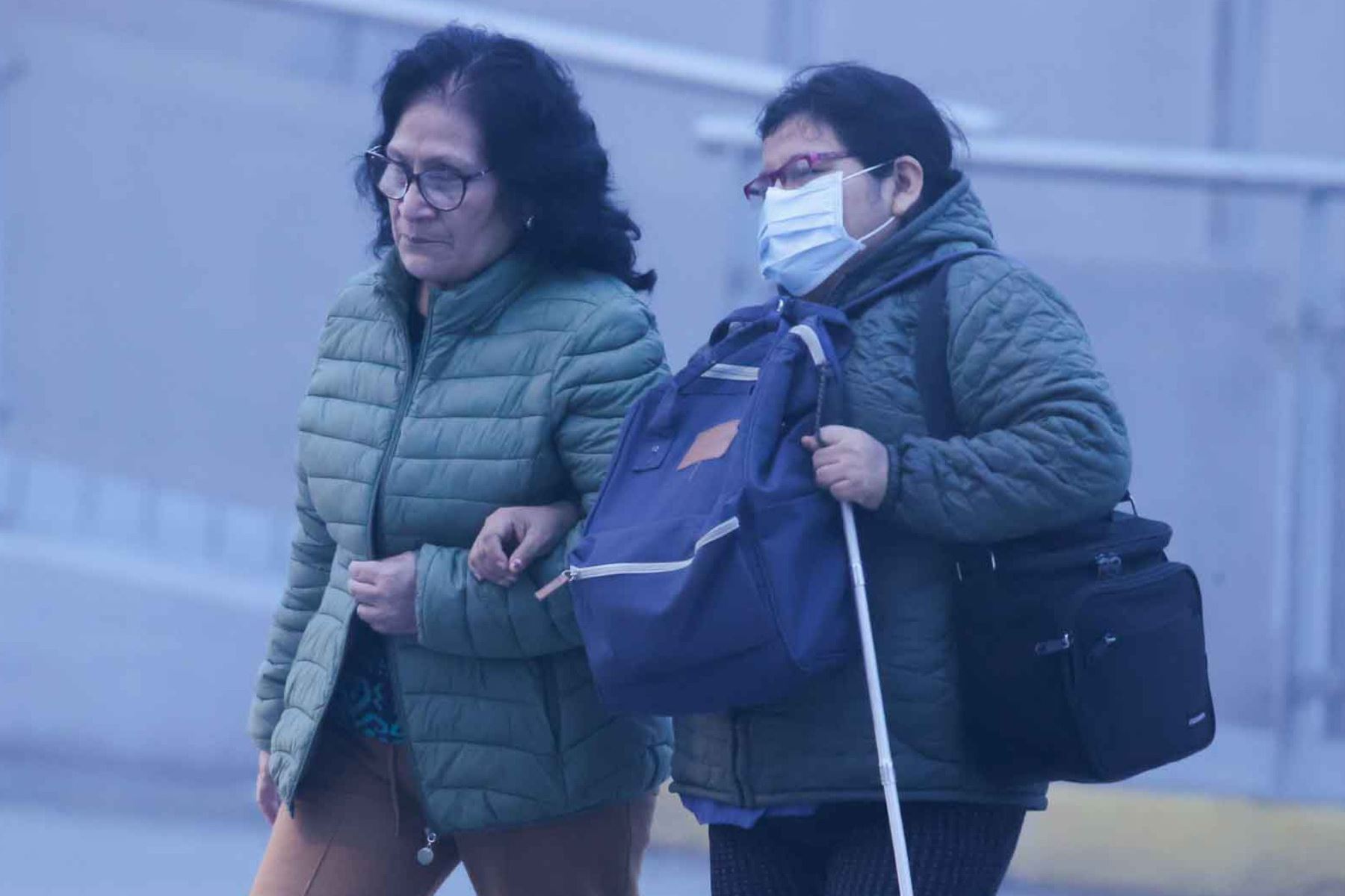 Experto del Senamhi pidió a la ciudadanía abrigarse más y tener cuidado al momento de conducir debido a la presencia de niebla. Fotos: ANDINA/Vidal Tarqui