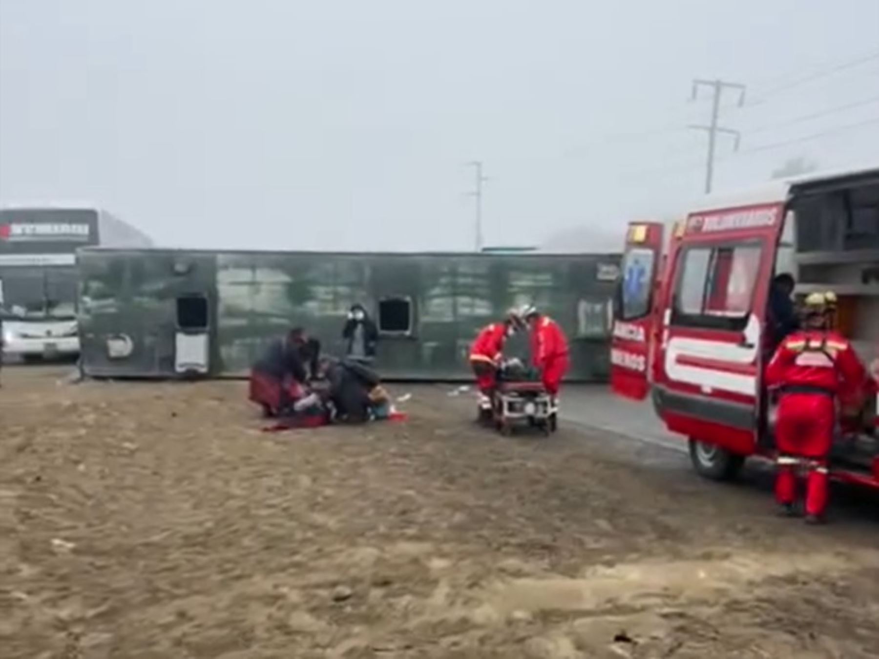 El accidente de tránsito ocurrió a la altura del km 549 de la carretera Panamericana Norte, a la altura de Damper, distrito de Salaverry, provincia liberteña de Trujillo. ANDINA/Difusión