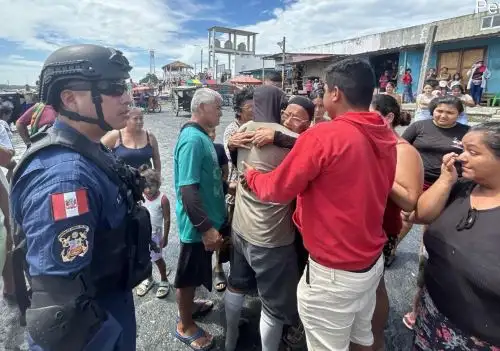 Los tres pescadores peruanos fueron hallados en aguas marítimas de Ecuador. Ellos fueron declarados desaparecidos desde el viernes 16 de mayo. ANDINA/Difusión
