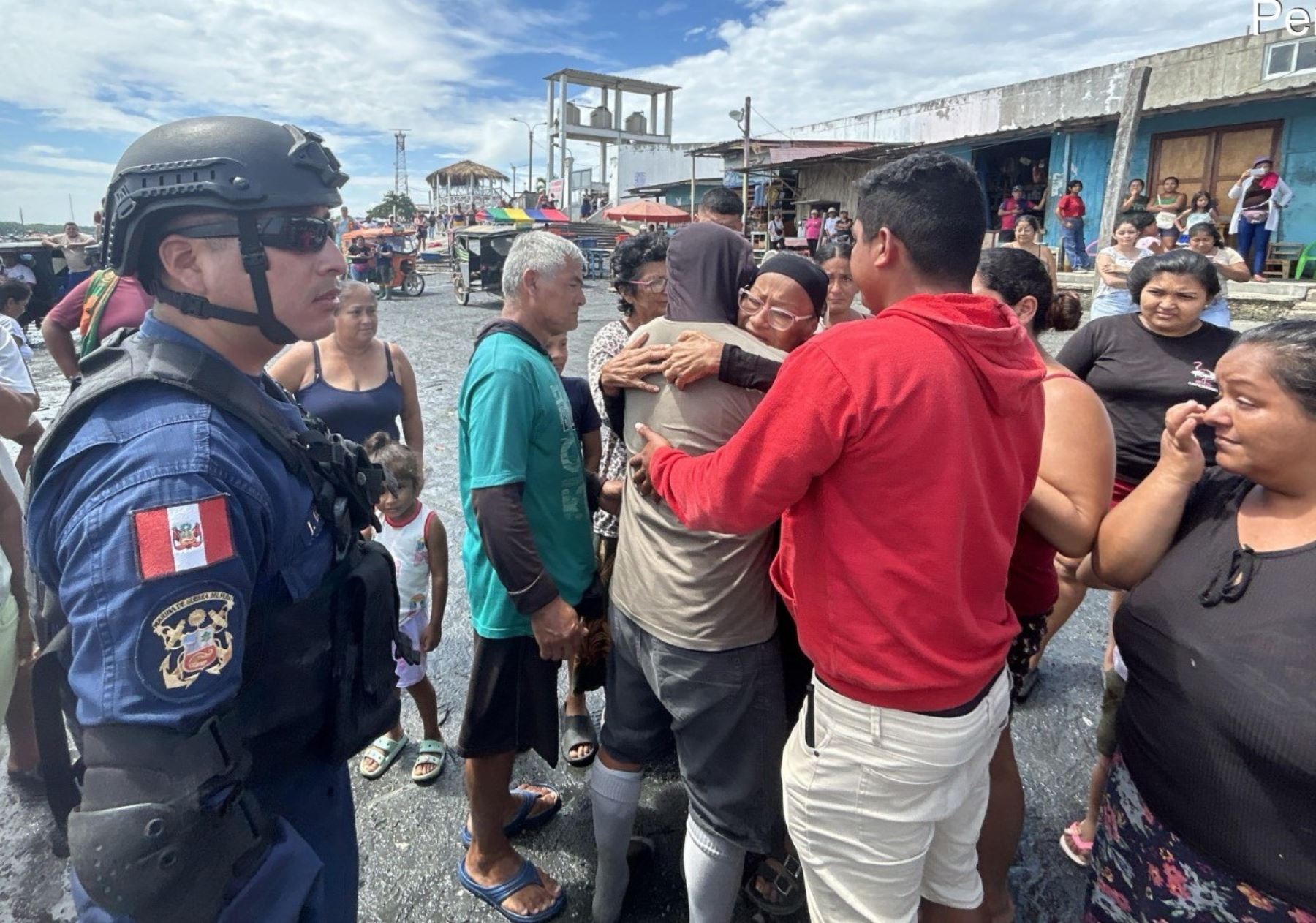 Los tres pescadores peruanos fueron hallados en aguas marítimas de Ecuador. Ellos fueron declarados desaparecidos desde el viernes 16 de mayo. ANDINA/Difusión