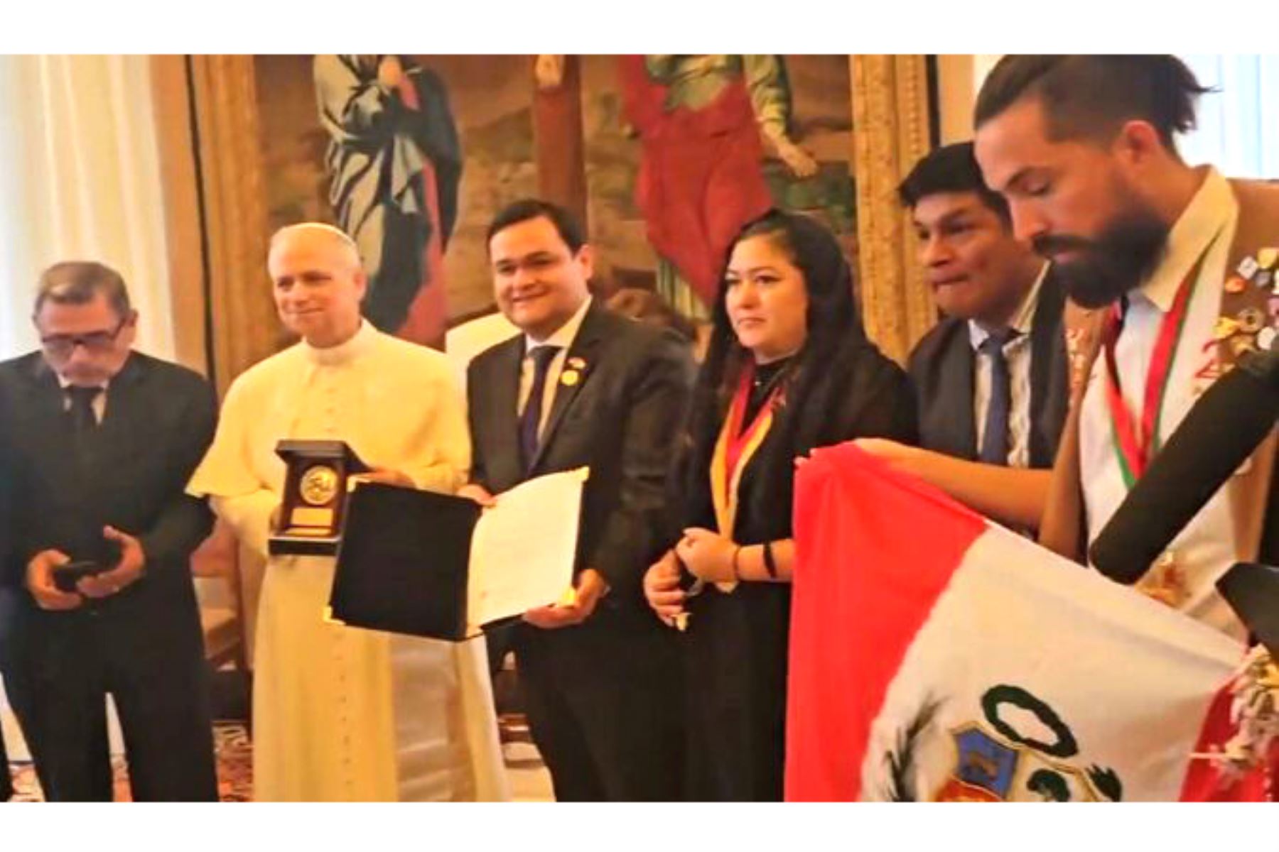“¡Que viva Chiclayo!”: Papa León XIV expresa su afecto a la Ciudad de la Amistad en encuentro con autoridades lambayecanas. Foto: ANDINA/Difusión