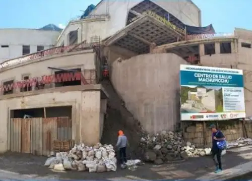 La construcción de nuevo Centro de Salud Machu Picchu tiene un avance superior al 55 %construcción de nuevo Centro de Salud Machu Picchu tiene un avance superior al 55 %. ANDINA/Difusión