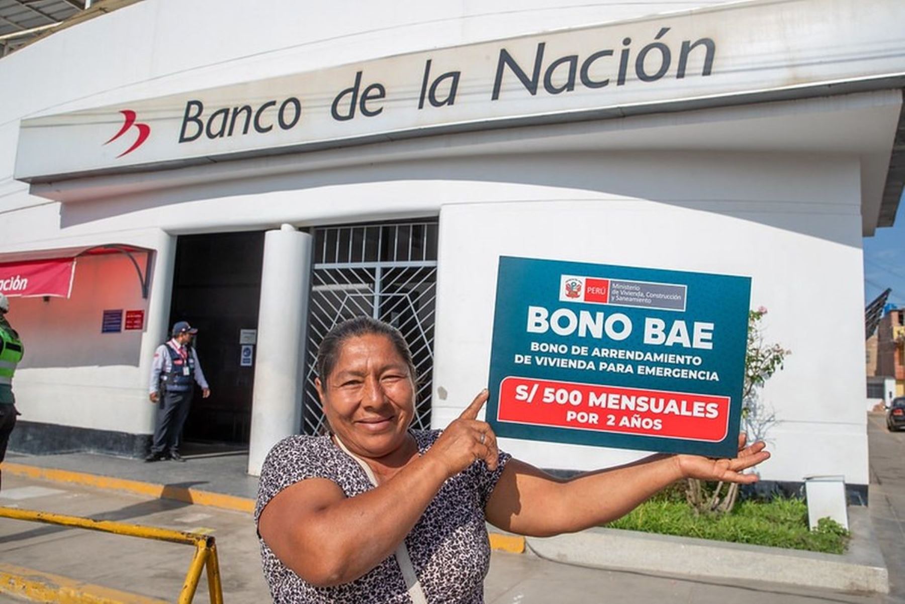 Beneficiaria del Bono de Arrendamiento de Vivienda para Emergencias (BAE). Foto: ANDINA/Difusión