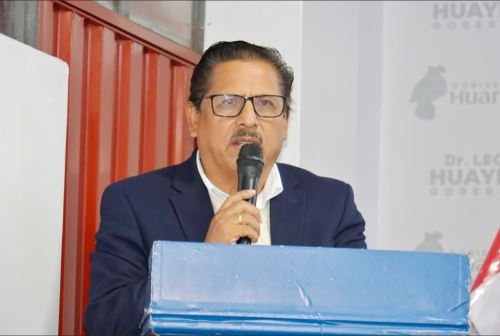 Leoncio Huayllani Taype, gobernador de Huancavelica. Foto: ANDINA/Difusión