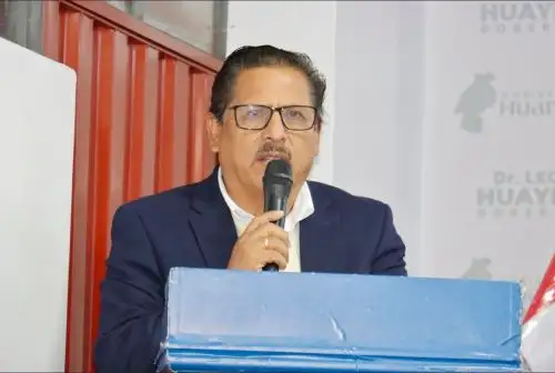 Leoncio Huayllani, gobernador regional de Huancavelica. Foto: ANDINA/Difusión