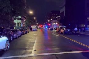 Videos que circulan en redes sociales muestran la zona de Washington donde se produjo el asesinato de dos empleados de la embajada israelí. Foto: Captura de TV/Internet.